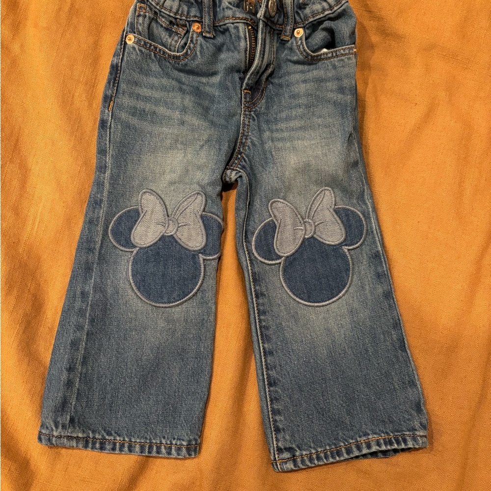 GAP Blue Jeans with Playful Knee Patches